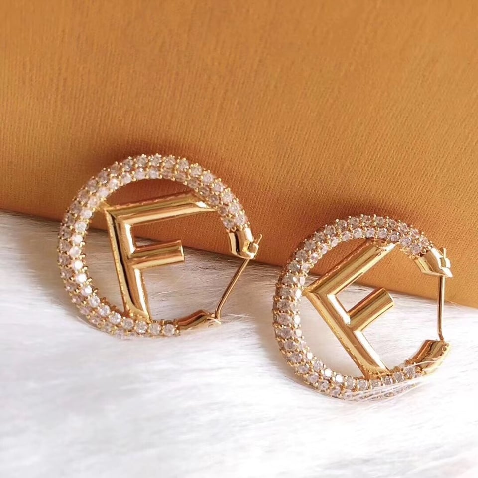 Fendi Logo Earrings view 5