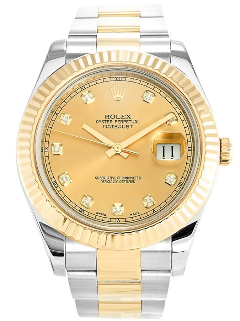 Rolex Datejust II 41mm Gold Dial 116333 view 2