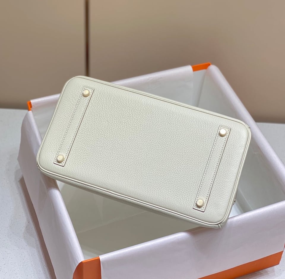 Hermes Birkin 35Cm White Togo Leather Gold Hardware view 7