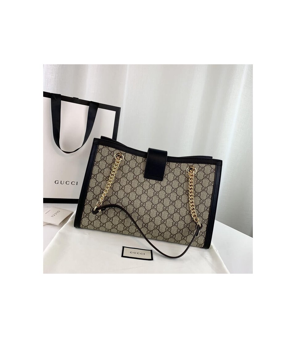 Gucci Padlock Medium GG Shoulder Bag Black view 5