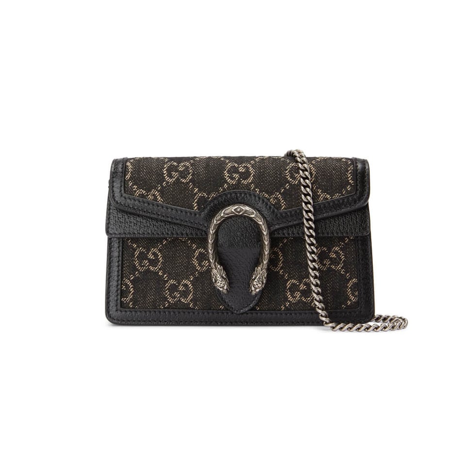 Gucci Dionysus GG Super Mini Bag in Black view 2