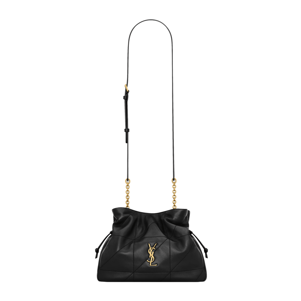 Saint Laurent Jamie Black Drawstring Shoulder Bag 26cm/10.2in view 2