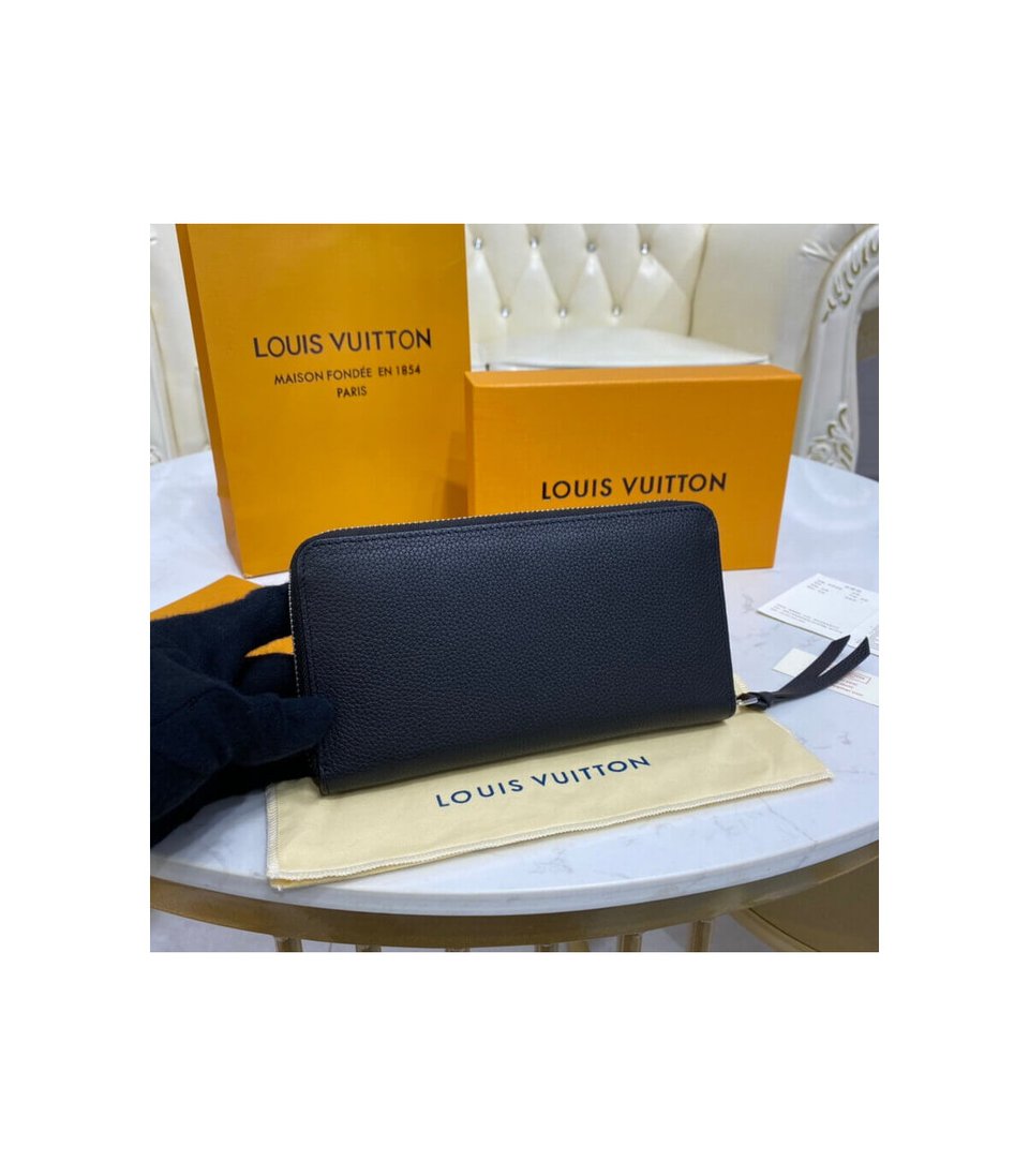 Louis Vuitton Lockme Zippy Wallet Black view 4