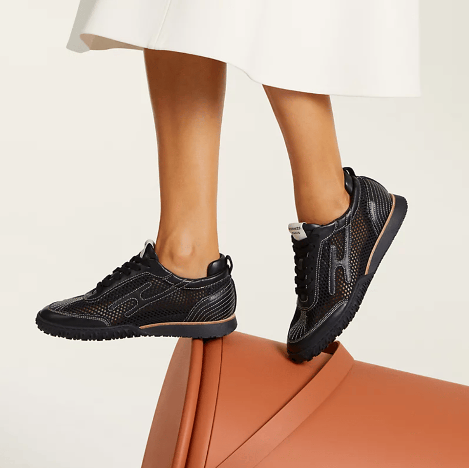 Hermes Jet Black Sneaker view 7