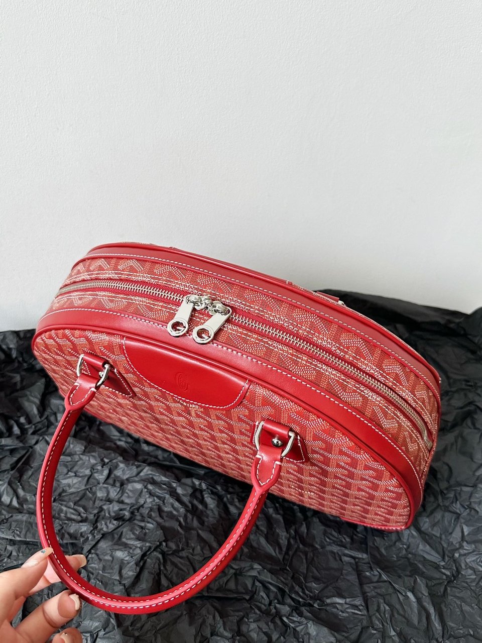 Goyard Goya Bowling Ball Medium Red Canvas 35cm view 7