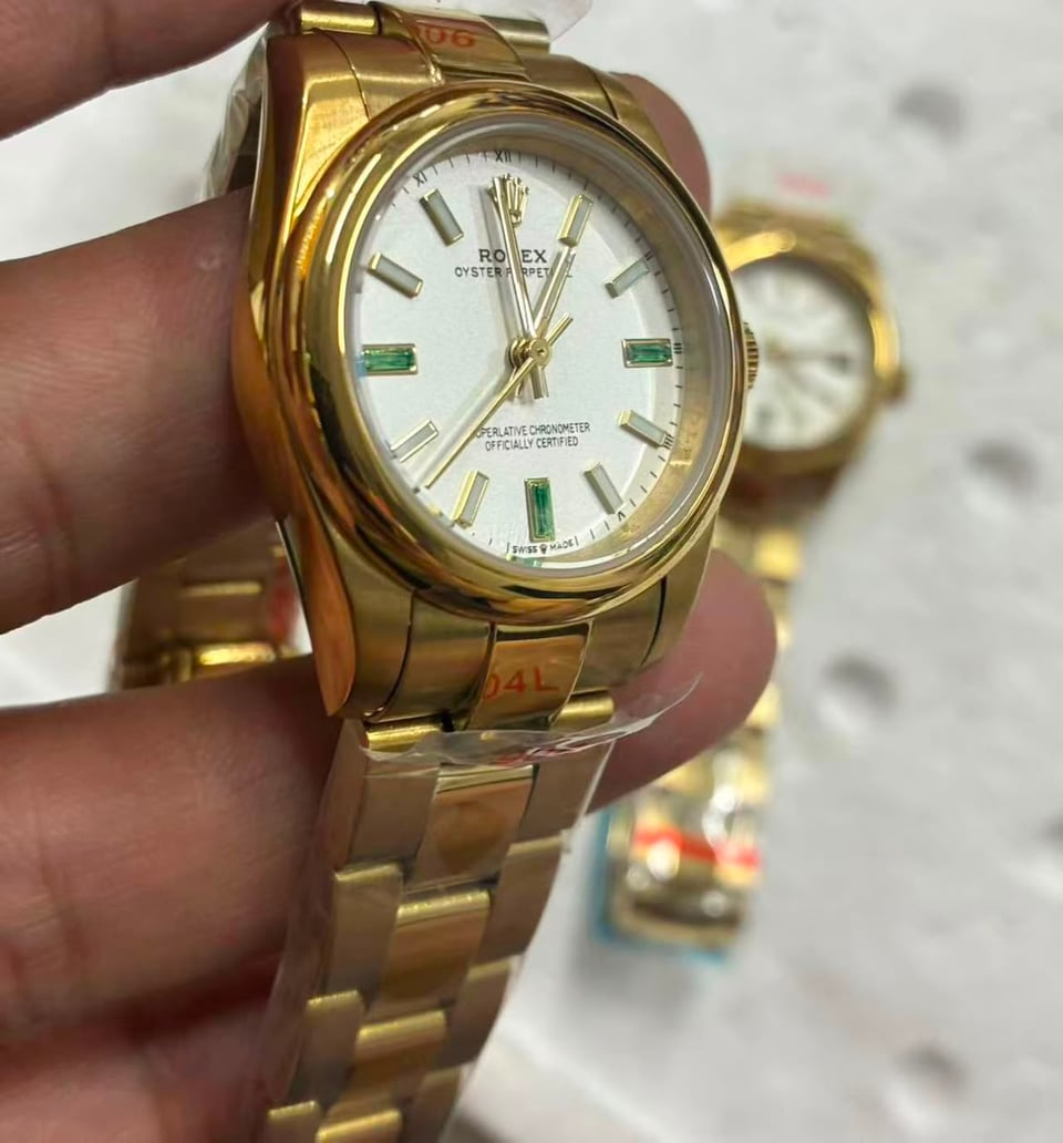 [Superclone] Rolex Oyster Perpetual 34mm White Dial Oyster 124208 view 3