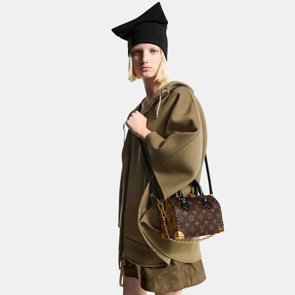 Louis Vuitton Speedy Trunk 20 Monogram Canvas 20Cm M13146 view 3