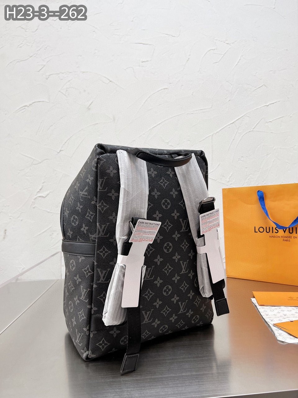 Louis Vuitton Apollo Backpack Monogram Vivienne Eclipse Black 37Cm view 6
