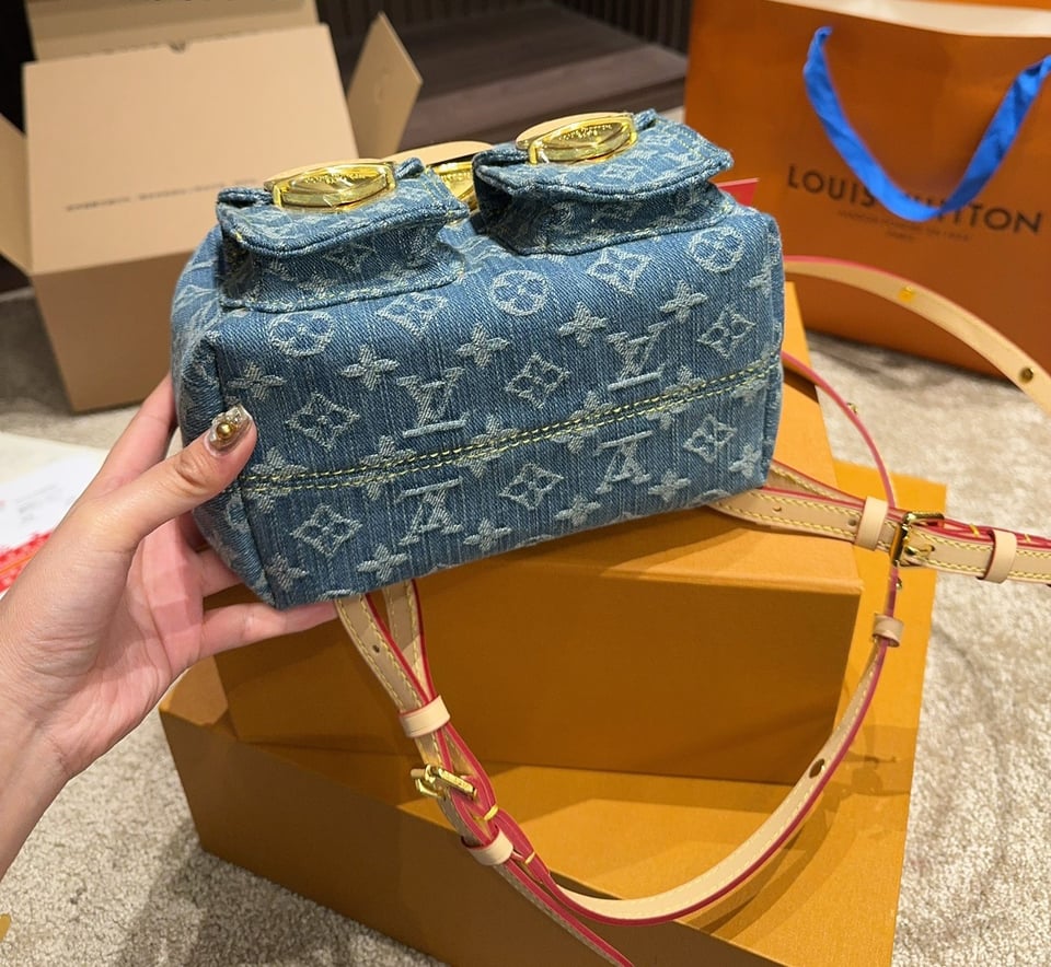 Louis Vuitton Backpack Venice Denim Blue 20Cm M46836 view 8