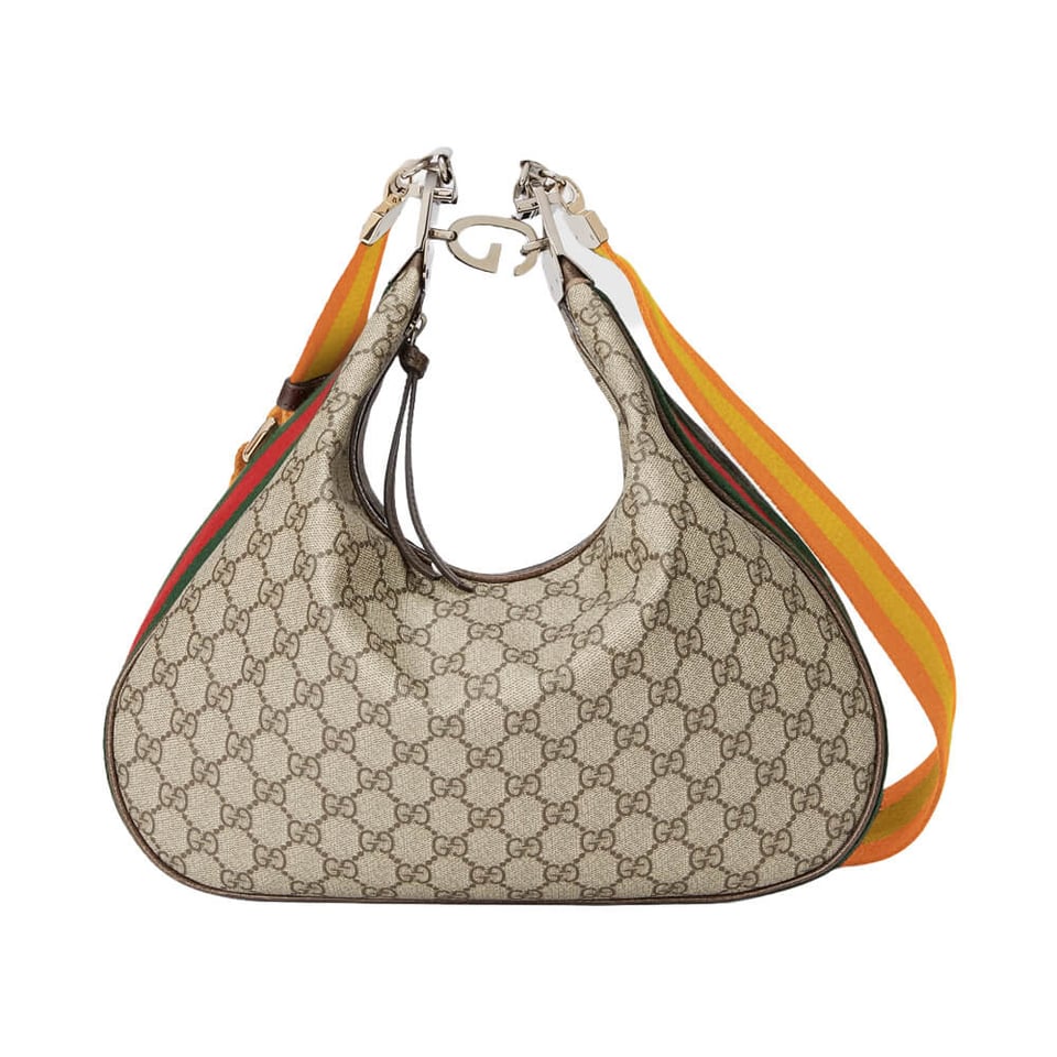 Gucci GG Supreme Attache Medium Shoulder Bag Coffee view 2