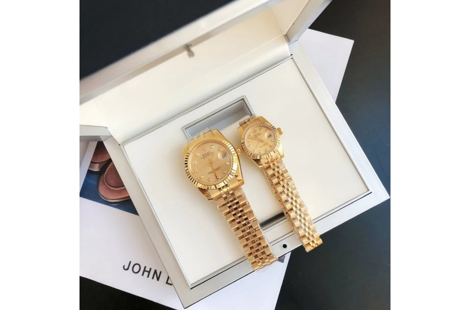 Rolex Datejust 36/28mm RG/RG Jub Gold/Dial view 7
