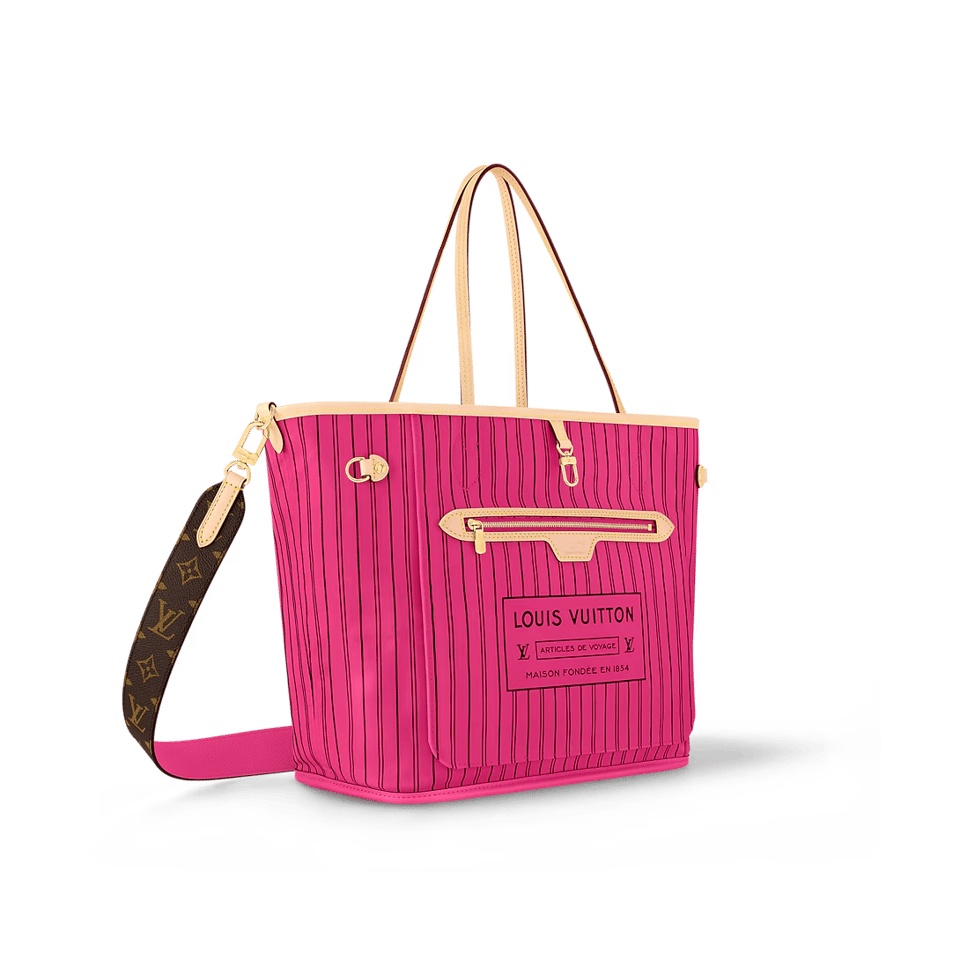 Louis Vuitton LV Neverfull Bandoulière Inside Out Mm Rose 31Cm M12257 view 3