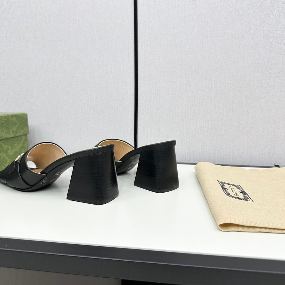 Gucci Signoria Slide Sandal In Black view 7