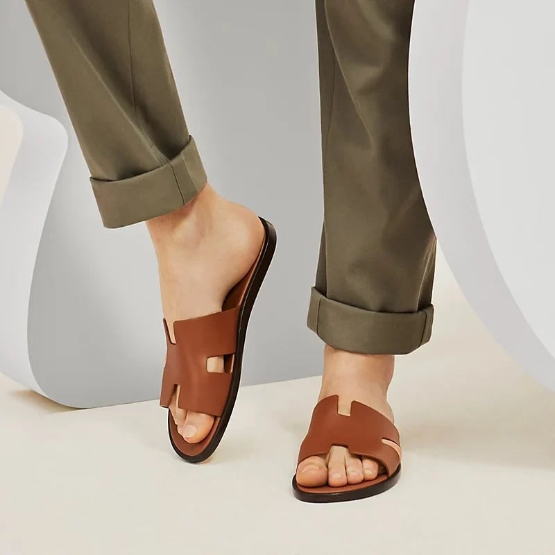 Hermes Izmir Sandal Gold Color Calfskin H041141ZH03390 view 2