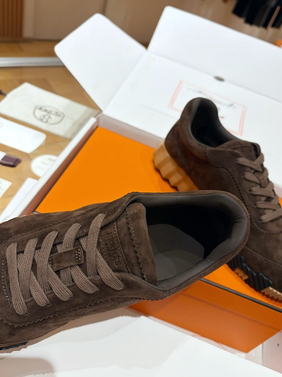 Hermes Bouncing Sneaker Écorce Color Goatskin H252782ZHF7390 view 10