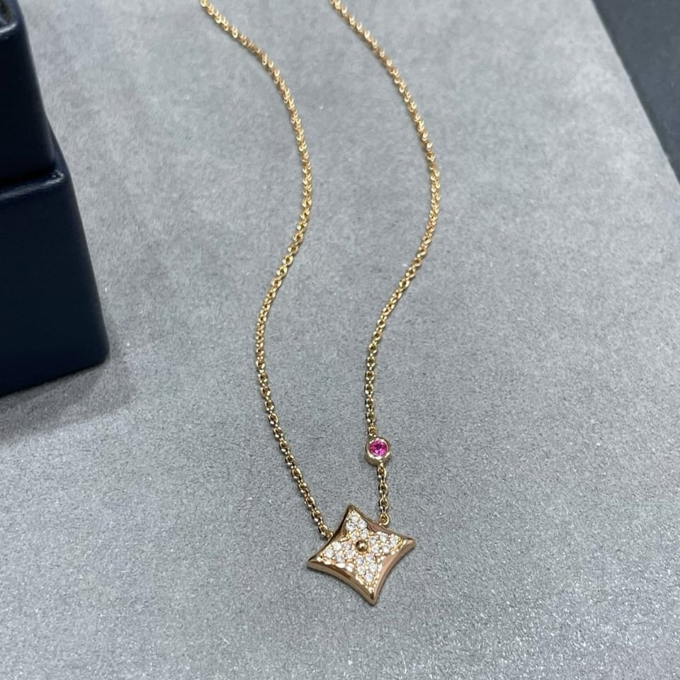 Louis Vuitton Color Blossom Qixi Limited Edition Bb Star Pendant Necklaces view 4