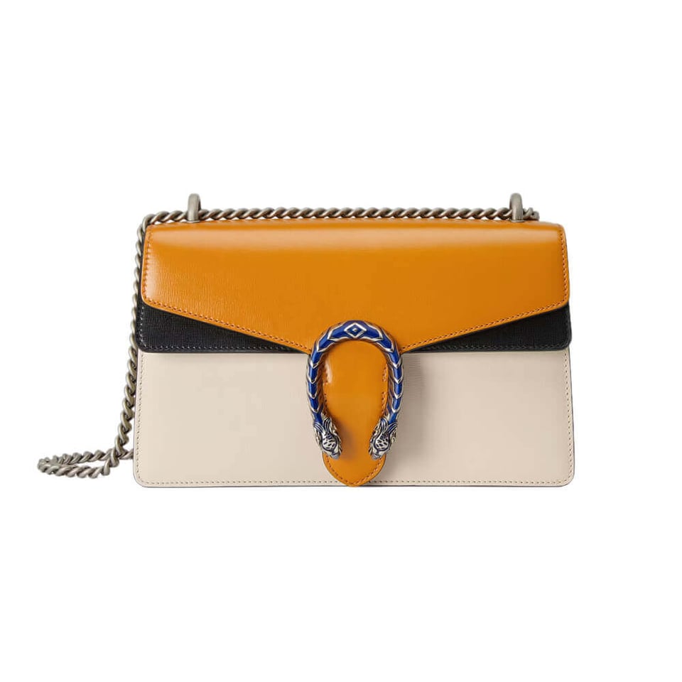 Gucci Dionysus Small Shoulder Bag Orange White Leather view 2