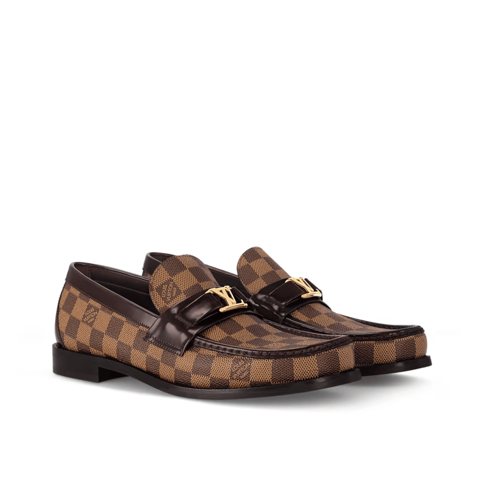 Louis Vuitton LV Major Loafer Damier Ebene Canvas Brown for Men 1A5A3L view 2