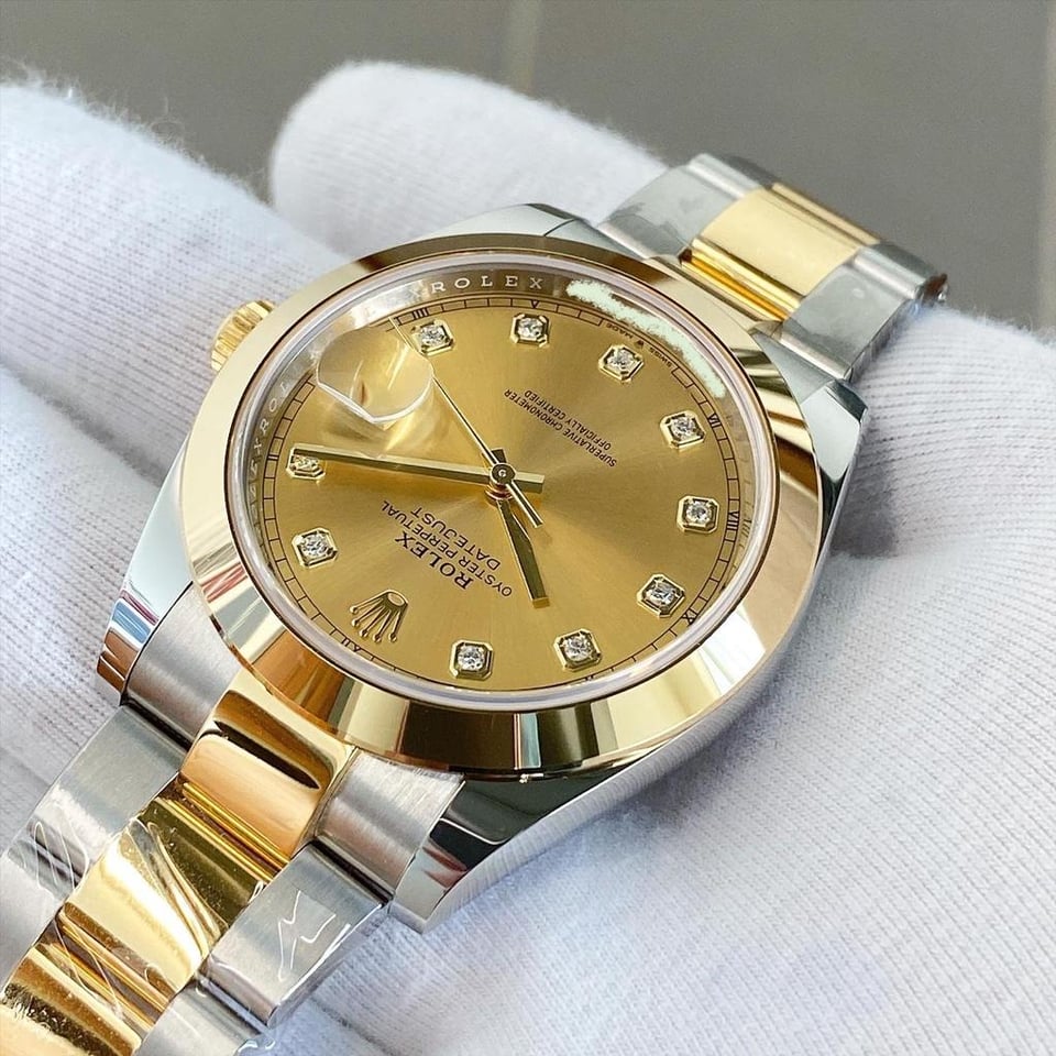 [Superclone] Rolex Datejust 41mm Champagne – Colour Dial Oyster 126303 view 5