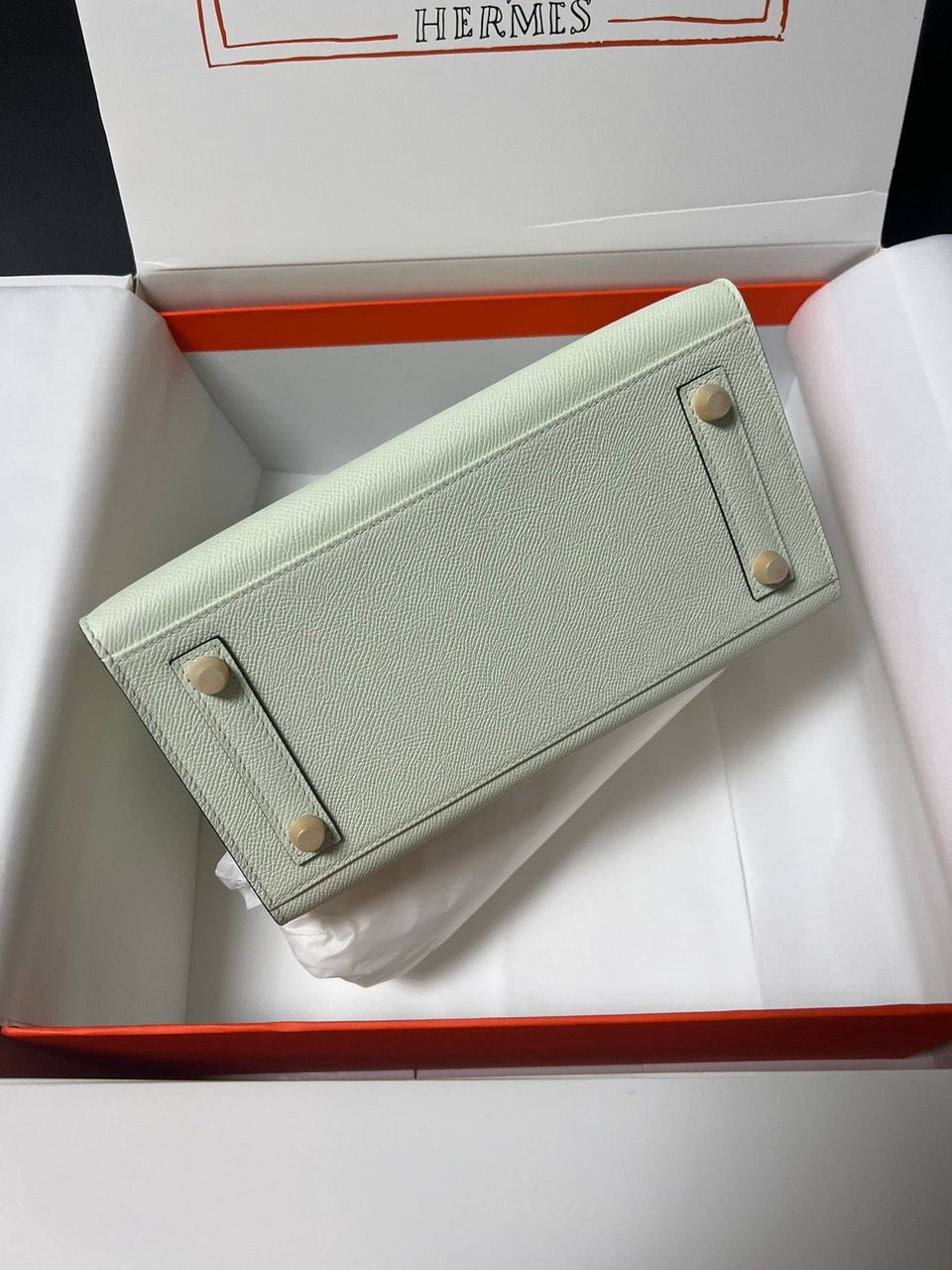 Hermes Birkin Sellier Vert Fizz Epsom Leather Gold Hardware view 7