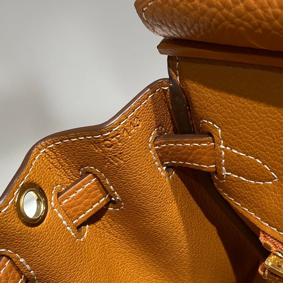 Hermes Birkin 20Cm Gold Togo Leather Gold Hardware view 9