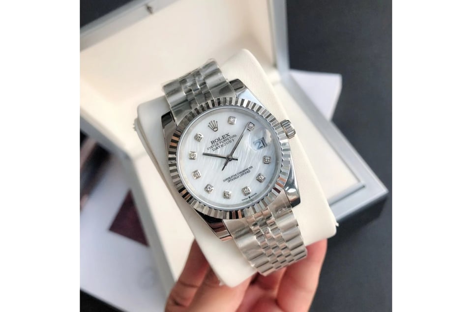 Rolex Datejust 36/28mm SS/SS Jub White/Dial view 3