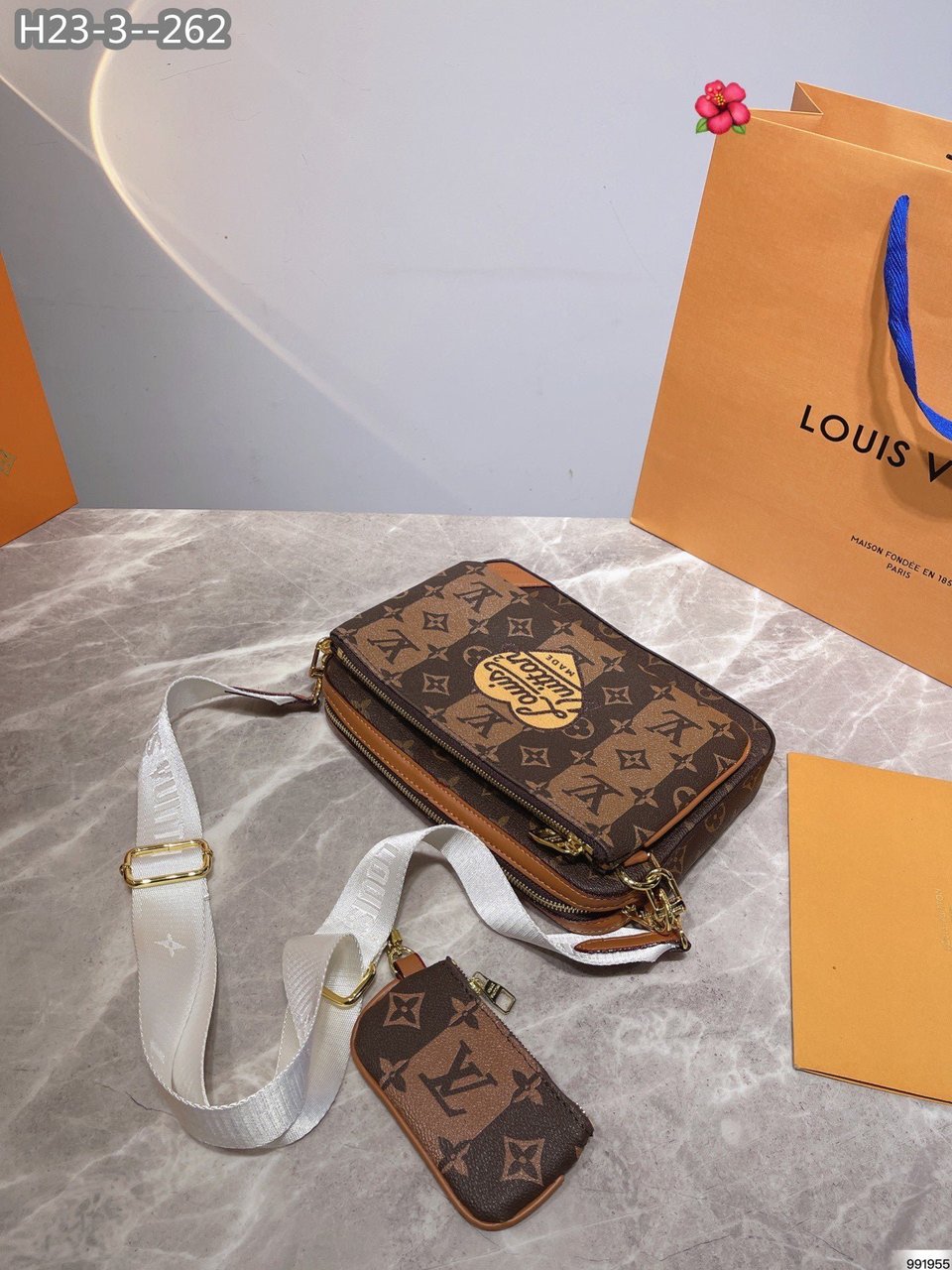 Louis Vuitton Trio Messenger Brown 25Cm M45965 view 5