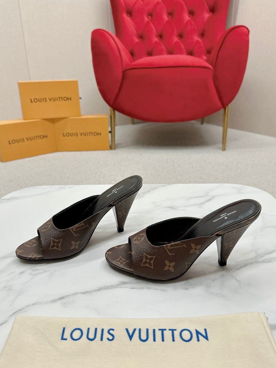 Louis Vuitton Super Mule Monogram Canvas view 3