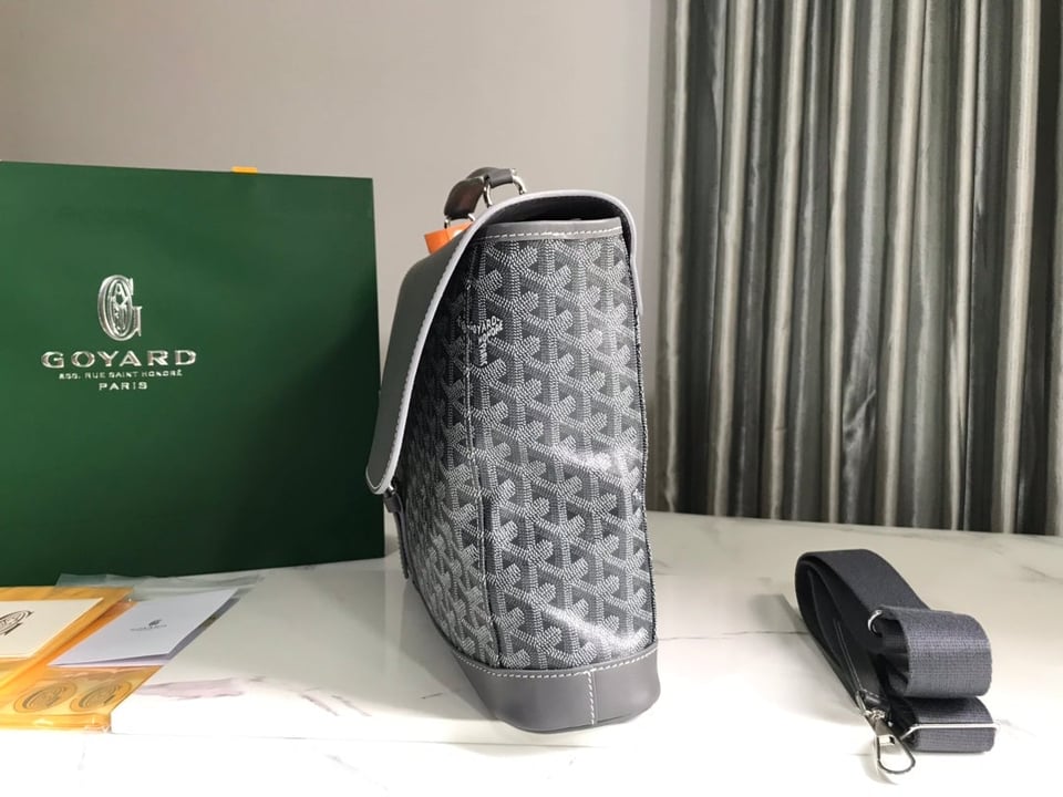 Goyard Citadin Bag 38Cm Grey Canvas view 3
