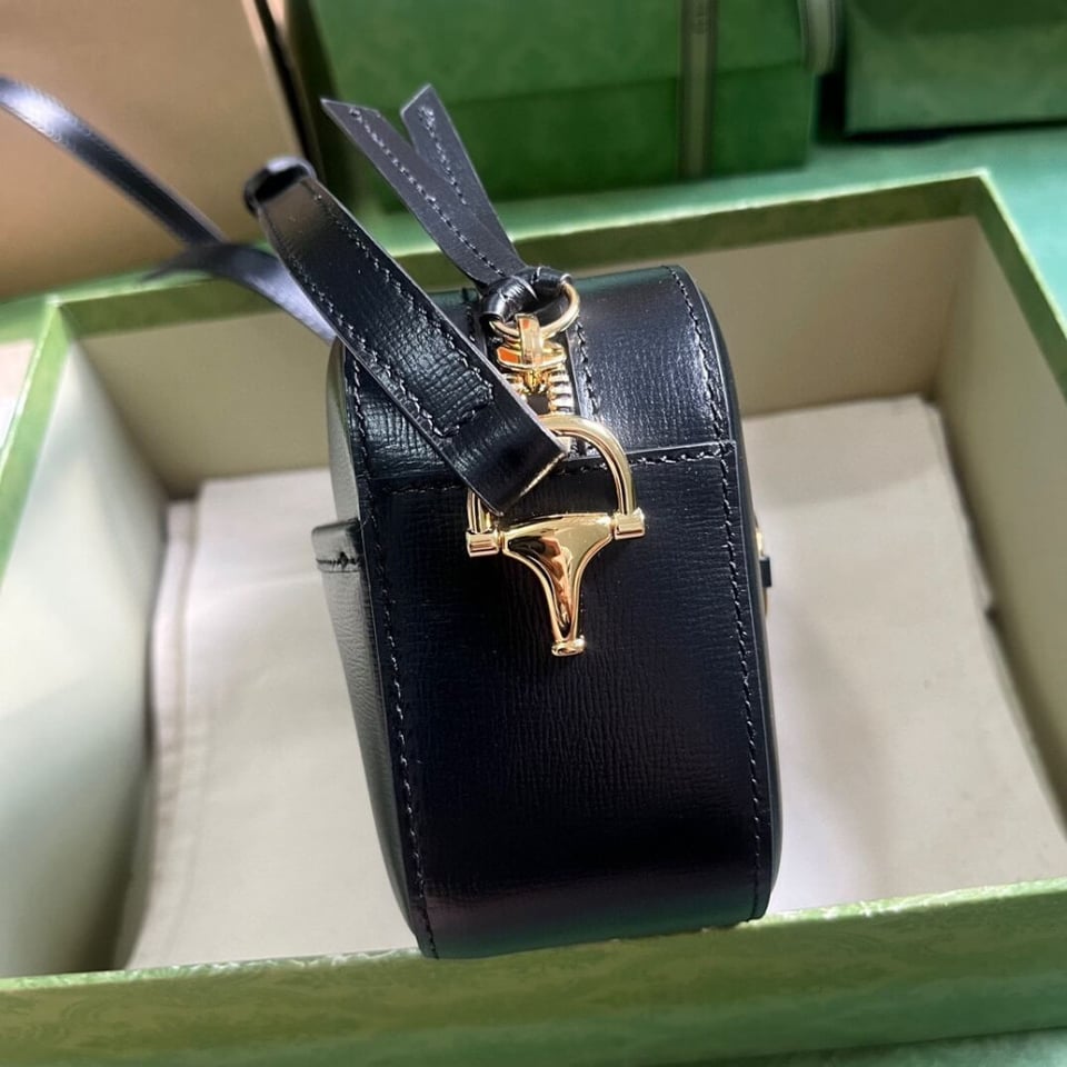 Gucci Horsebit 1955 Leather Small Shoulder Bag view 9