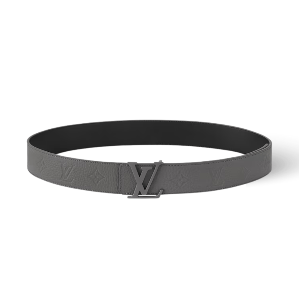 Louis Vuitton LV Taurillon Two Sides 40mm Reversible Belt Dark Grey M8662T view 2