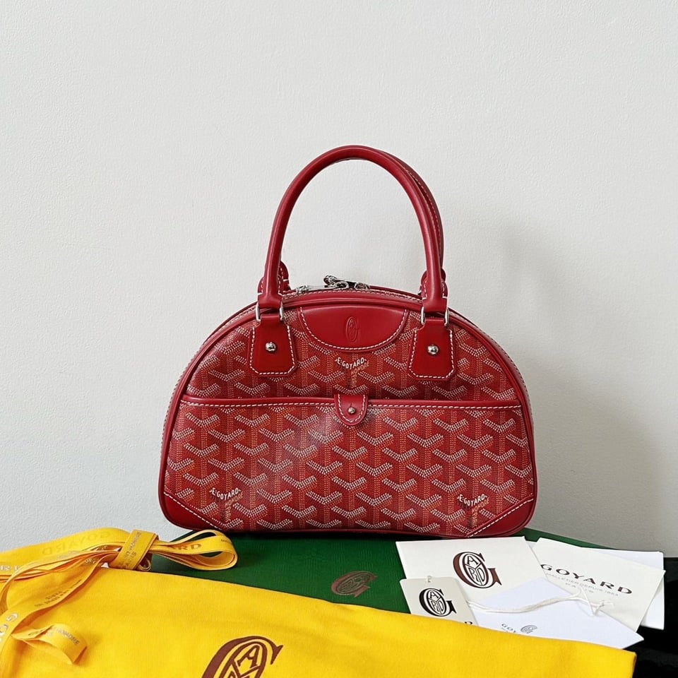 Goyard Goya Bowling Ball Small Red Canvas 27cm view 2