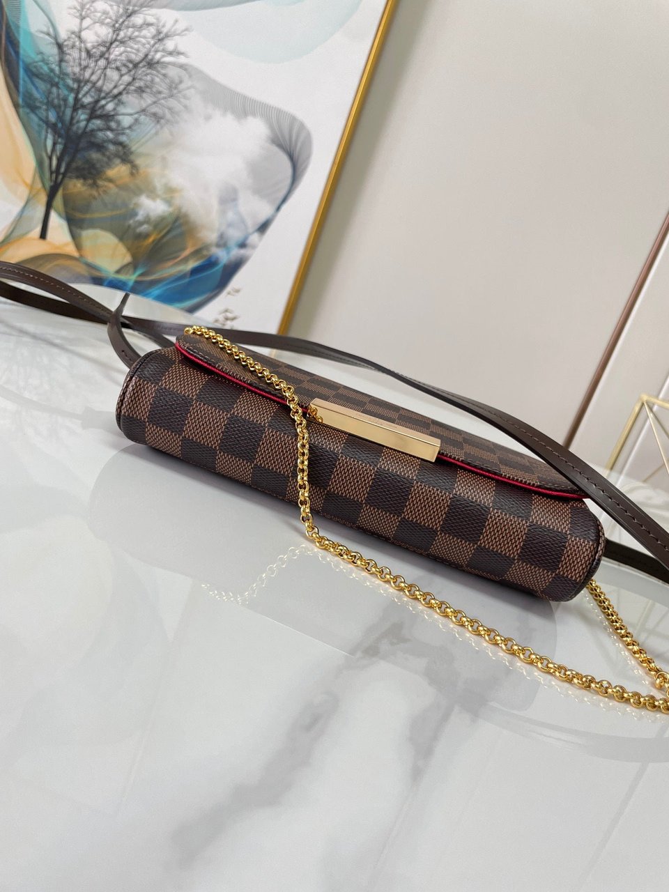 Louis Vuitton F Licie Pochette Damier Azur 21Cm view 6