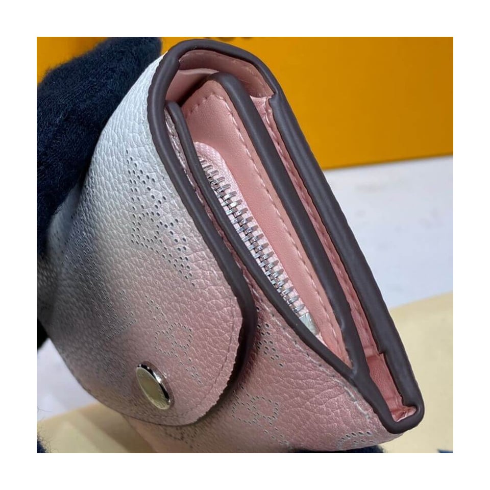 Louis Vuitton Iris XS Wallet in Pink Gradient Mahina Perforated Leather view 5