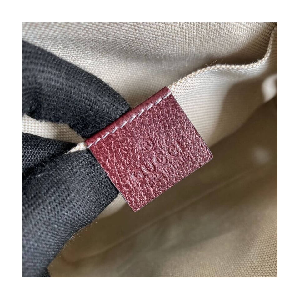 Gucci Horsebit 1955 GG Mini Bag in Burgundy GG Canvas view 12