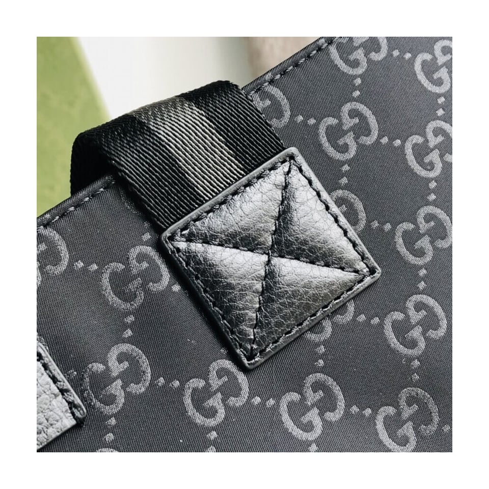 Gucci GG Guccissima Black Nylon Tall Tote Bag view 11