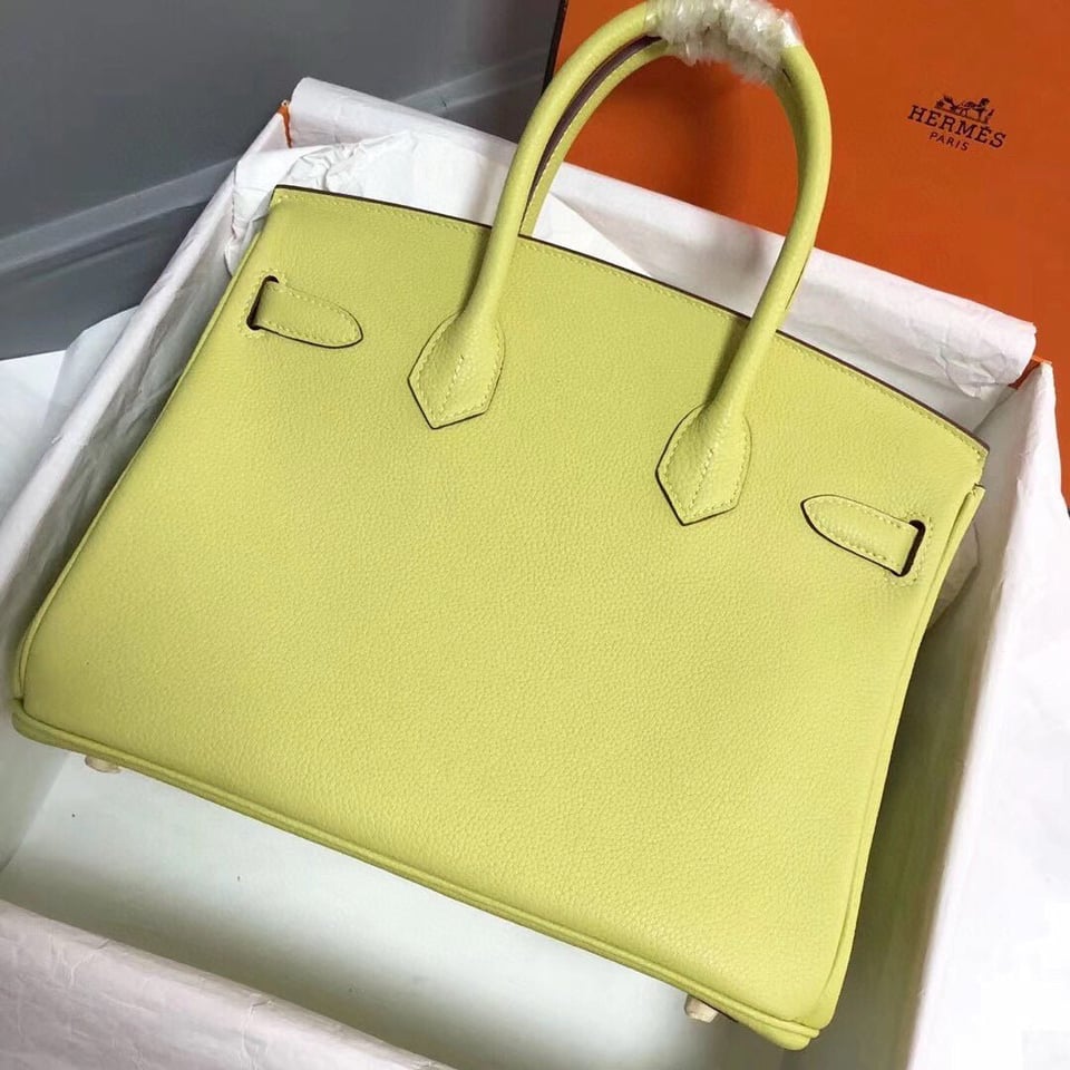 Hermes Birkin 25Cm Yellow Togo Leather Gold Hardware view 4