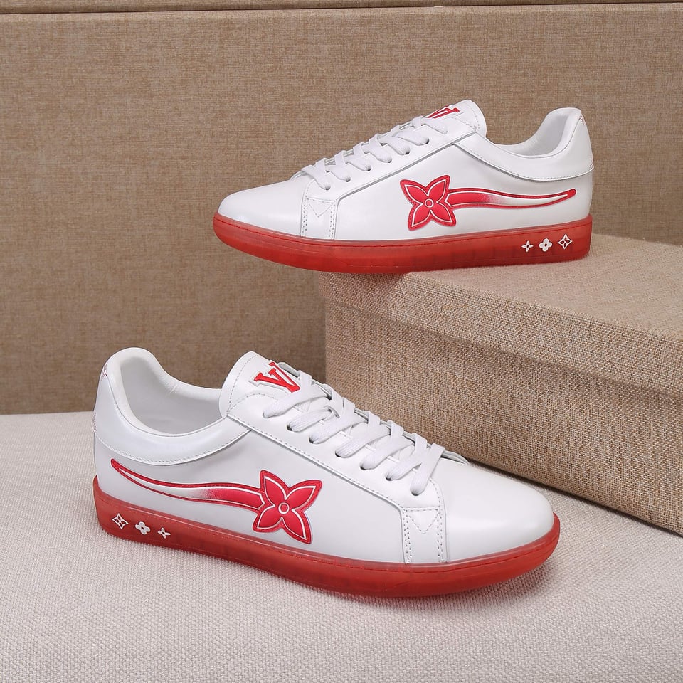 Louis Vuitton Luxembourg Samothrace Trainers Red 1A9Fyn view 7