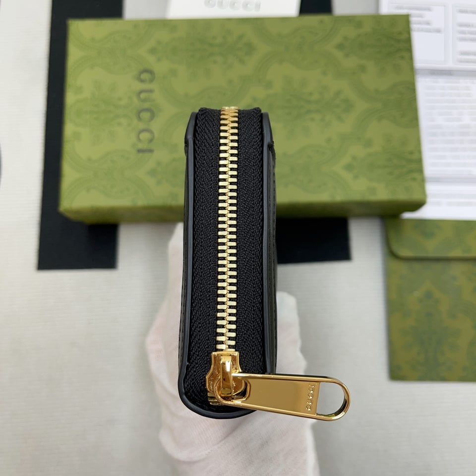 Gucci GG Matelassé Zip-Around Wallet Black 7.6 in/ 19 For Women view 9