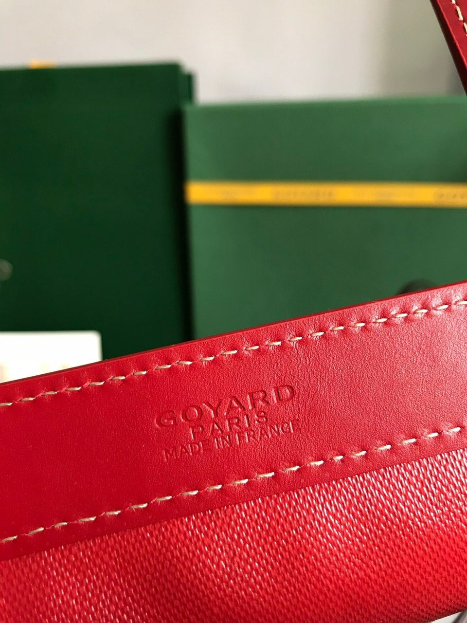 Goyard Bellechasse Biaude Pm Bag 36cm Classic Red Goyardine Canvas And Calfskin Trim view 7