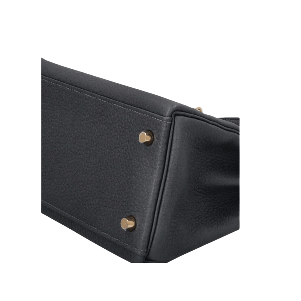 Hermes Kelly 28 Bag In Gray Togo Leather For Women 28cm/11in view 4