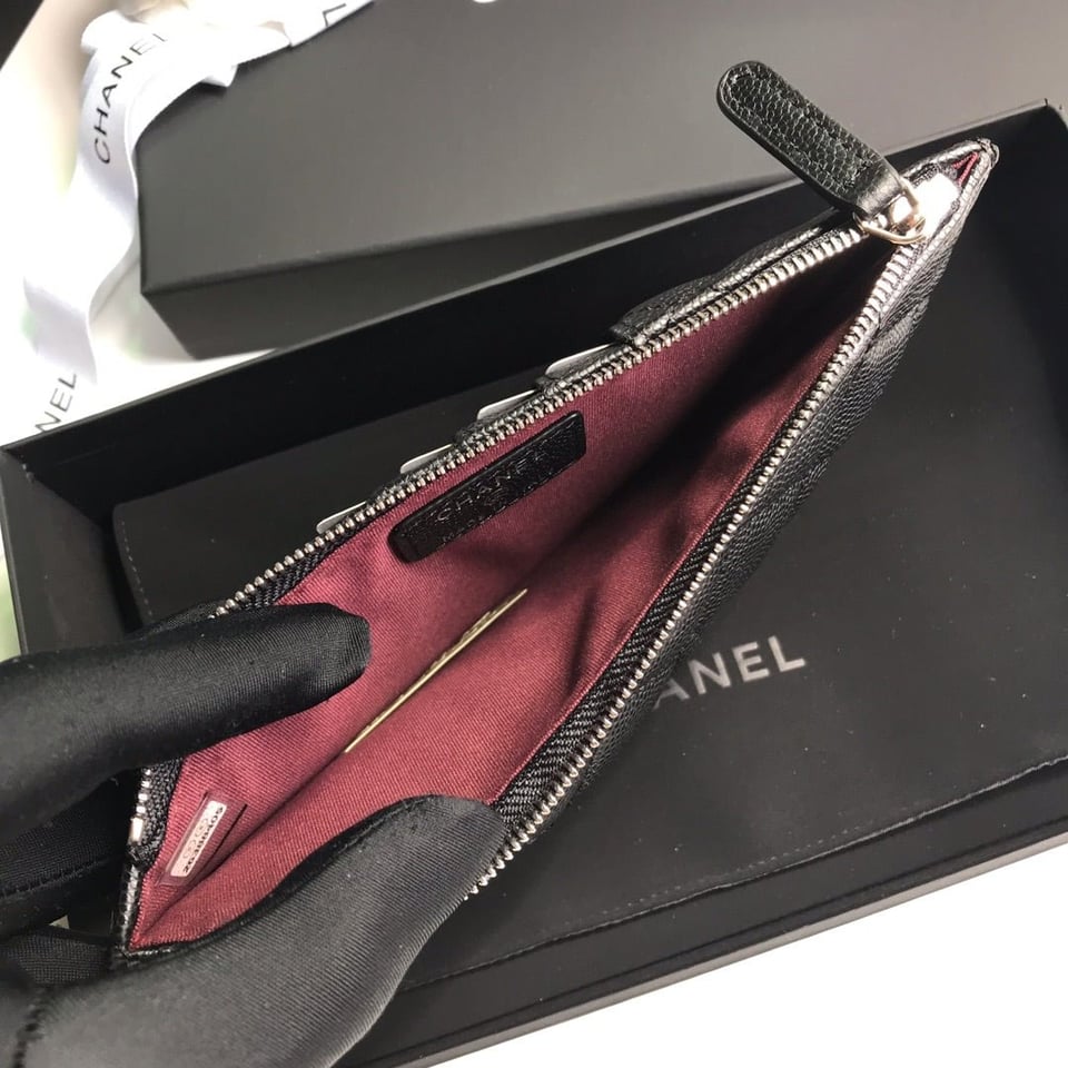Chanel Mobile Purse 19.5 Black Grained Calfskin Icon view 5