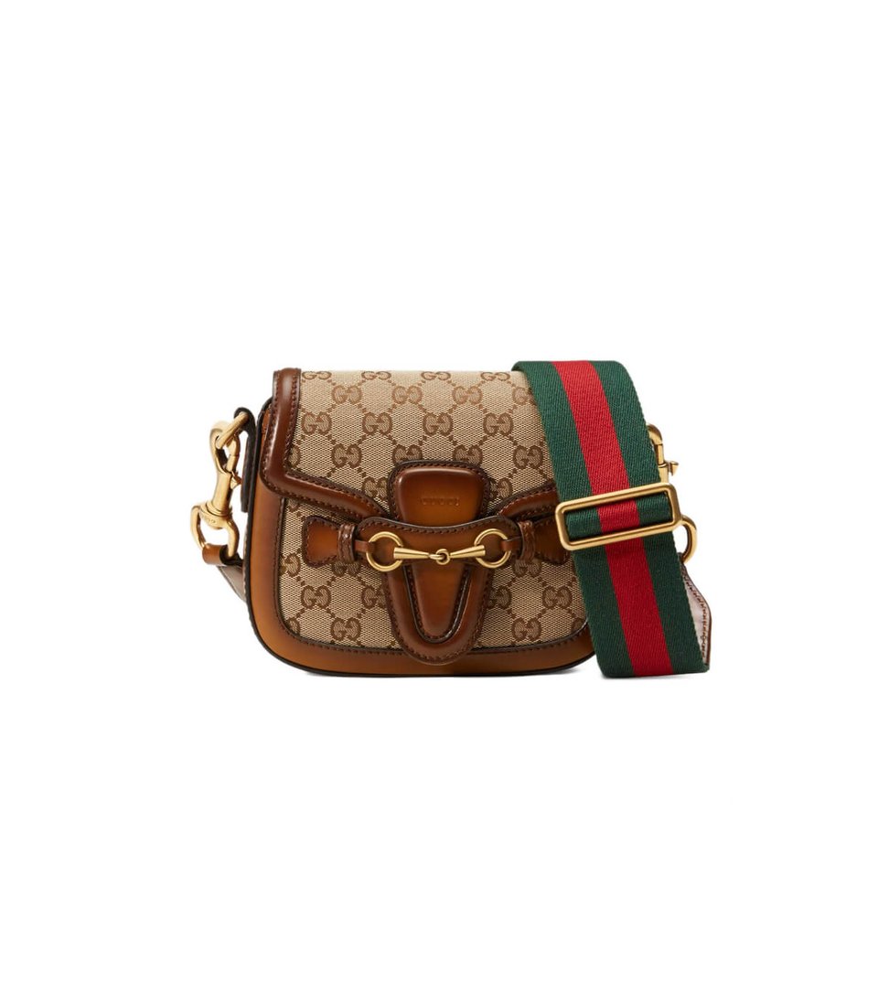 Gucci Lady Web Original GG Small Shoulder Bag Brown view 2