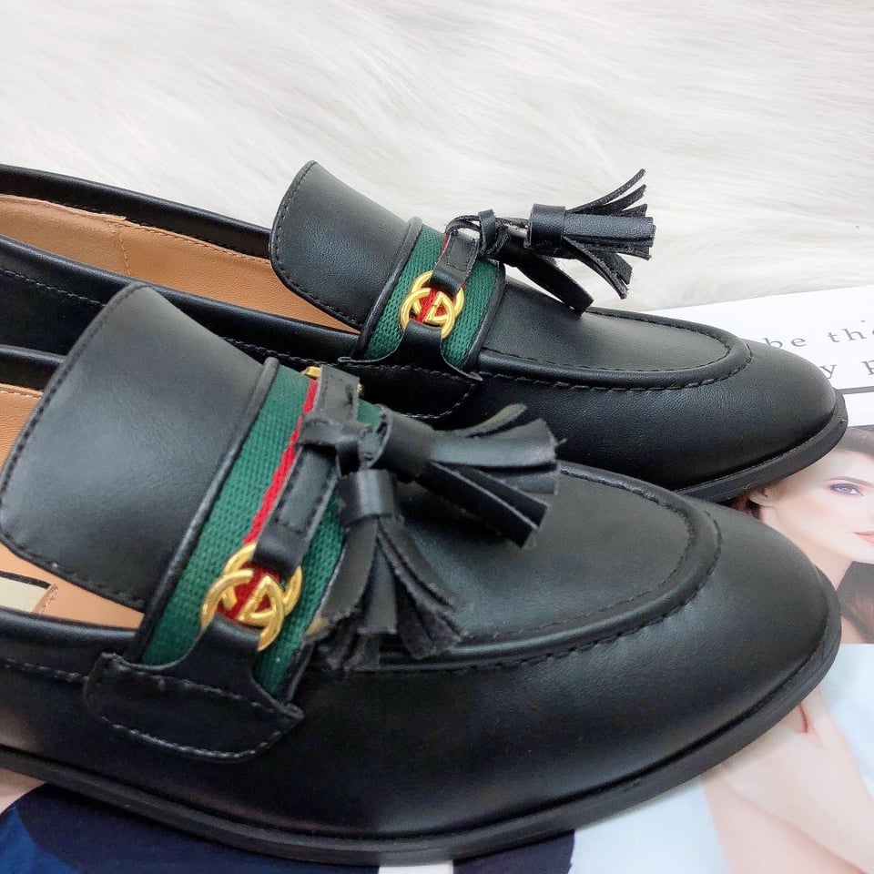 Gucci Unisex Leather Interlocking G Black view 9