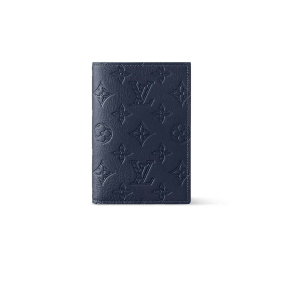 Louis Vuitton Navy Blue Passport Cover For Women 10cm M14792 view 2