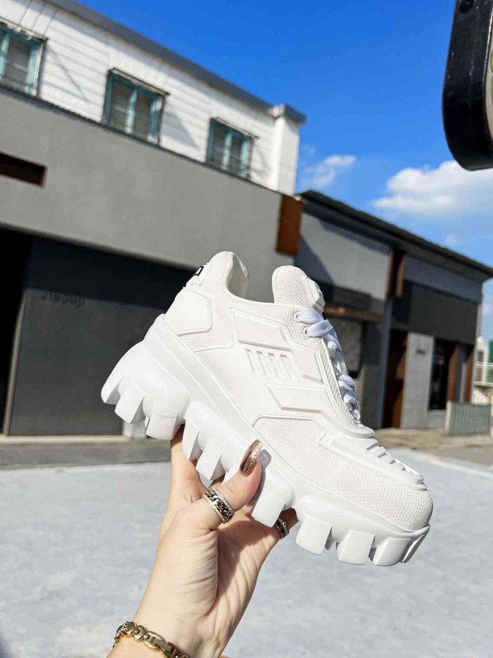 Prada Cloudbust Thunder Sneakers White 1E819L3Kr2F0009F050 view 10