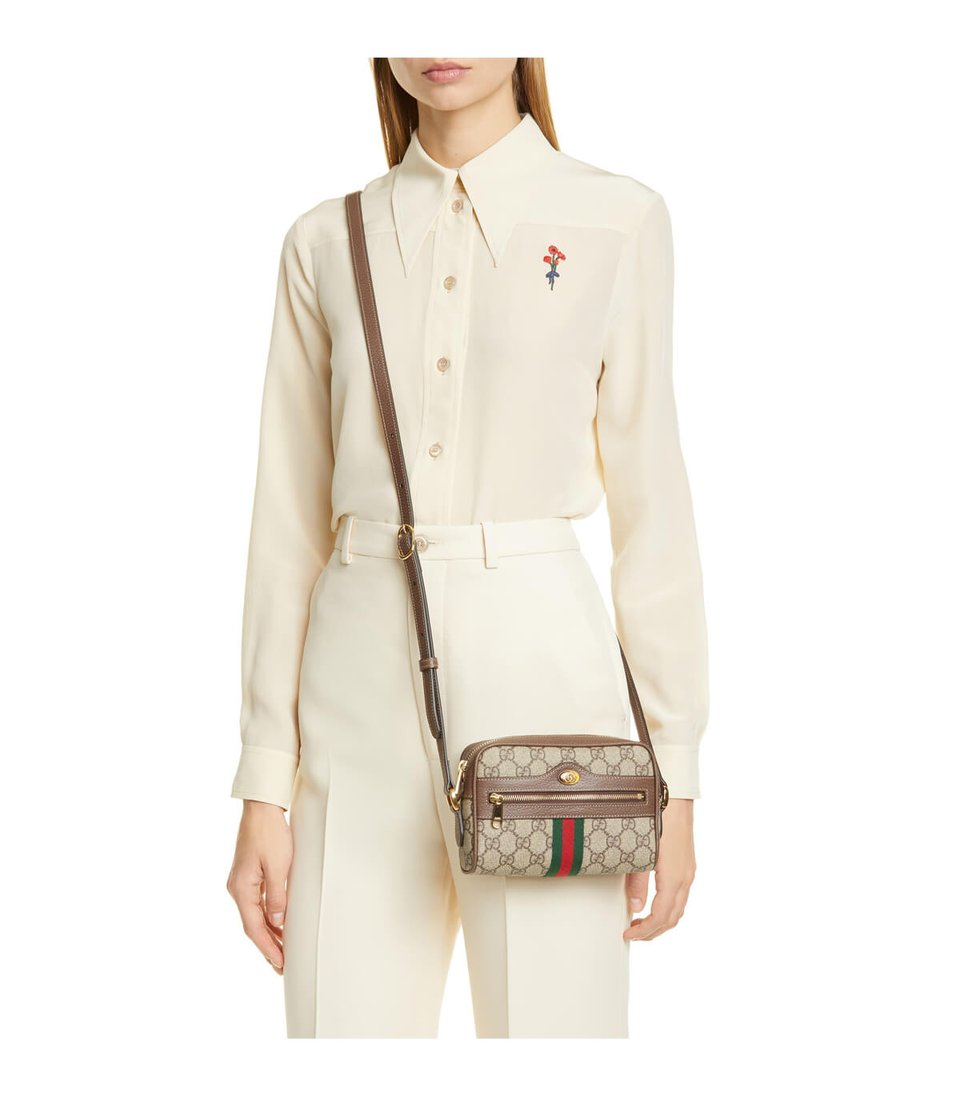 Gucci Ophidia GG Supreme Mini Bag Beige view 4
