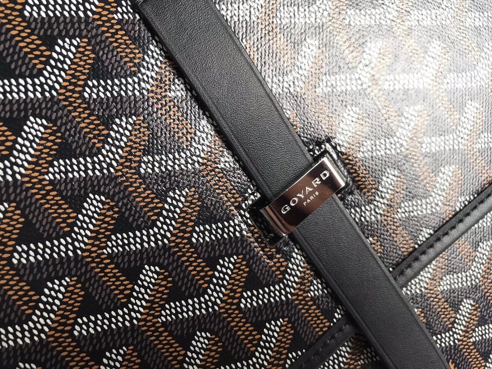 Goyard Belvedere Mm Bag 28Cm Black Canvas view 7