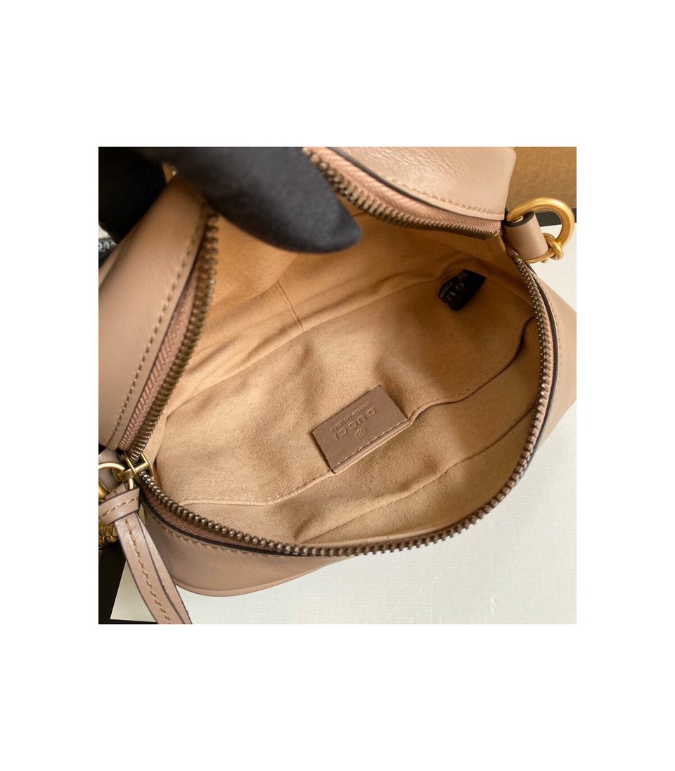 Gucci GG Marmont Matelasse Mini Bag Nude Pink view 14