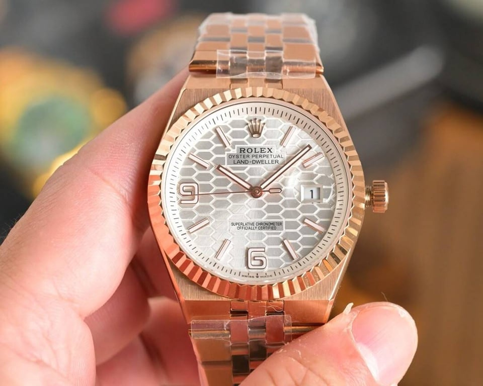 [Superclone] Rolex Land-Dweller 36mm Intense White Dial Flat Jubilee 127235 view 6